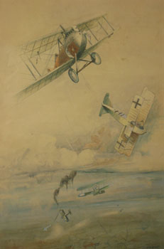 Sopwith Snipes Attacking German Airplanes