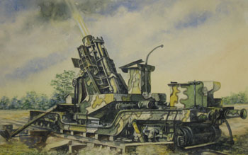 Heavy 12-Inch Mortar on Railway Mount