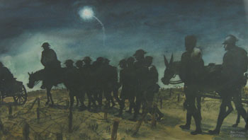 Rainbow Machine Gunners Moving To the Front
