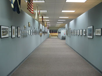 Looking down hall past 1917 and 1918
